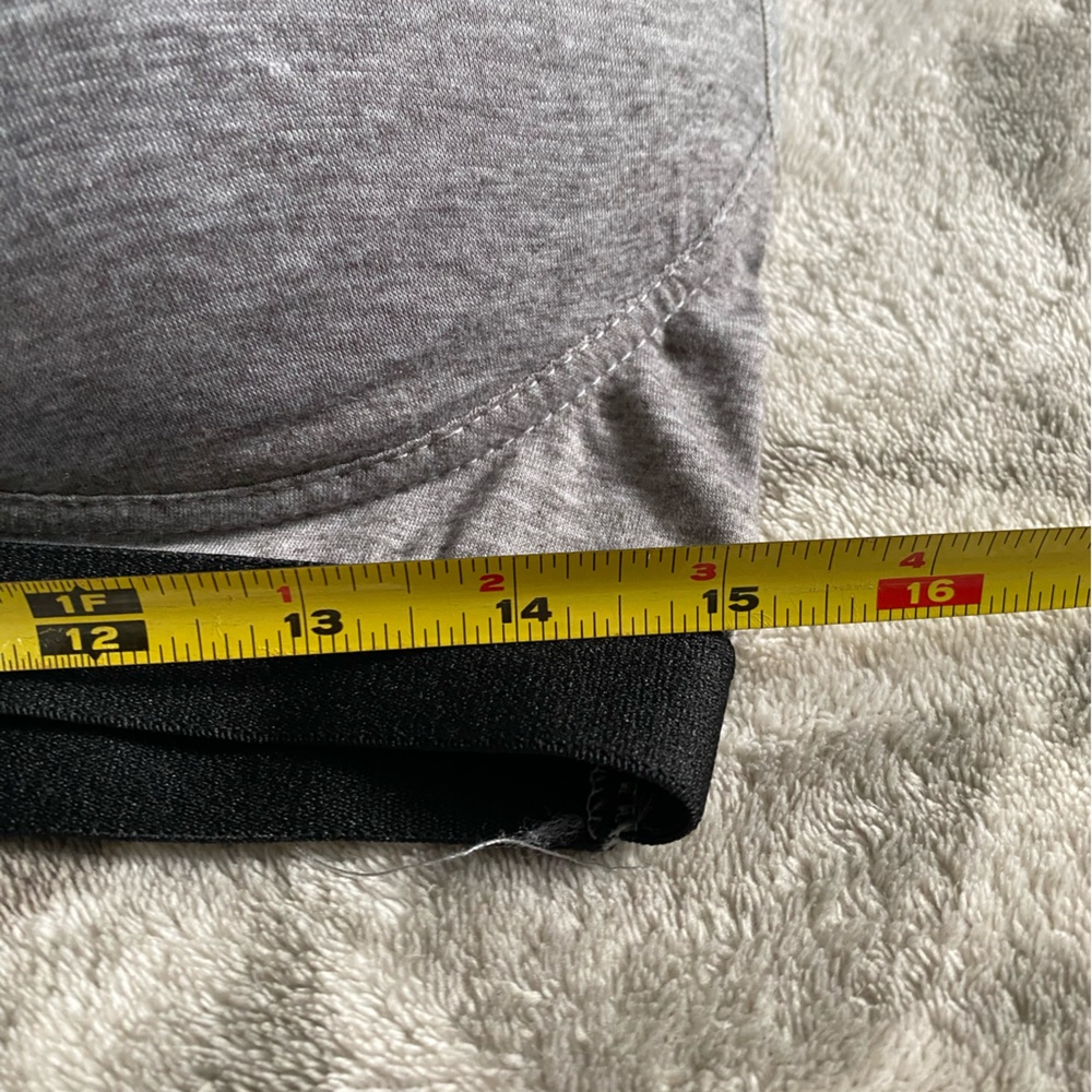 Zone Pro Heather Gray Sports Bra3x - Picture 6 of 6